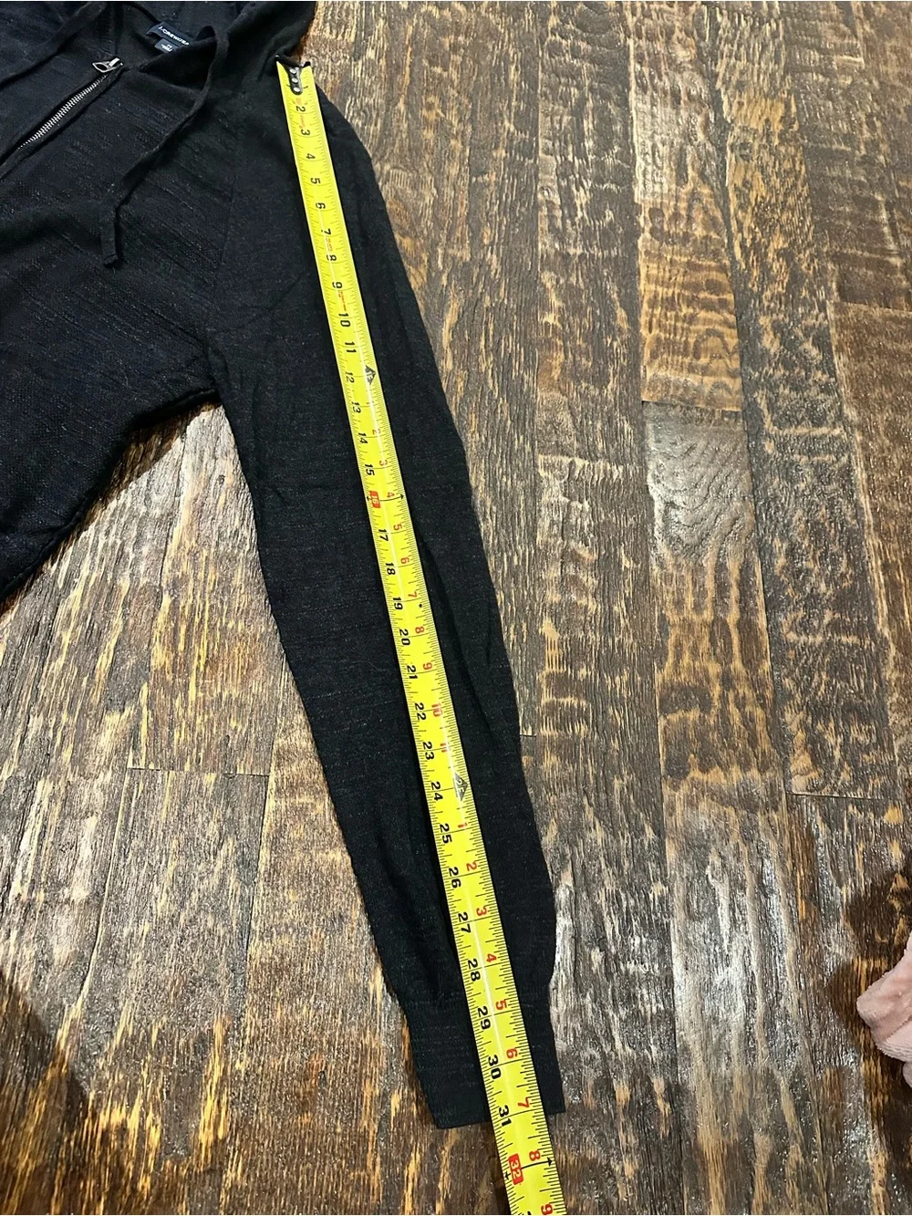 J. Crew Men’s Black Zip-Up Hooded Sweater